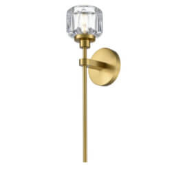 DVI LIGHTING SAMAR SCONCE BRASS DVP34601BR-CL montreal