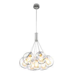 DVI LIGHTING ANDROMEDA CLUSTER PENDANT CHROME DVP34737CH-CL windsor