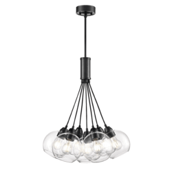 DVI LIGHTING ANDROMEDA CLUSTER PENDANT GRAPHITE DVP34737GR-CL niagara