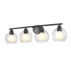 DVI LIGHTING ANDROMEDA 4 LT VANITY GRAPHITE DVP34744GR-CL aurora