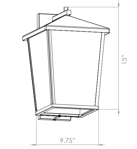 DVI LIGHTING LAURENTIAN 2 LT OUTDOOR SCONCE DVP30091BK-CL bracebridge