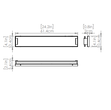 DVI LIGHTING TORRANCE 24.25" VANITY BRASS LED DVP35343BR-AFA woodbridge