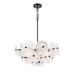 DVI LIGHTING CAROUSEL 6 LT PENDANT EBONY DVP36505EB-MS caledon