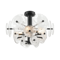 DVI LIGHTING CAROUSEL 4 LT SEMI-FLUSH MOUNT EBONY DVP36513EB-MS woodbridge