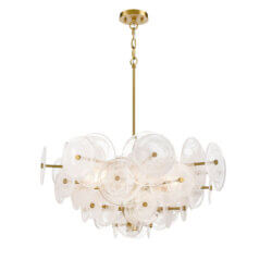 DVI LIGHTING CAROUSEL 4 LT CHANDELIER BRASS DVP36525BR-MS niagara