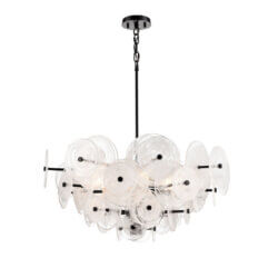 DVI LIGHTING CAROUSEL 4 LT CHANDELIER EBONY DVP36525EB-MS godridge