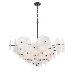 DVI LIGHTING CAROUSEL 6 LT CHANDELIER EBONY DVP36526EB-MS midland