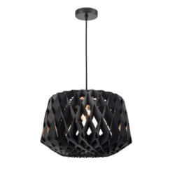 DVI LIGHTING LAC ST-JEAN 1 LT PENDANT DVP36720BK-BW trenton