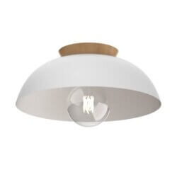 DVI LIGHTING BERGEN 12" SEMI-FLUSH MOUNT WHITE DVP36832MW+NW kingston