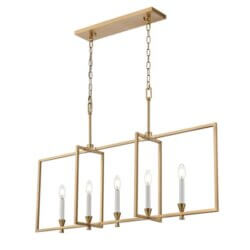DVI LIGHTING CARISBROOKE 5 LT LINEAR BRASS DVP37102BR quebec city