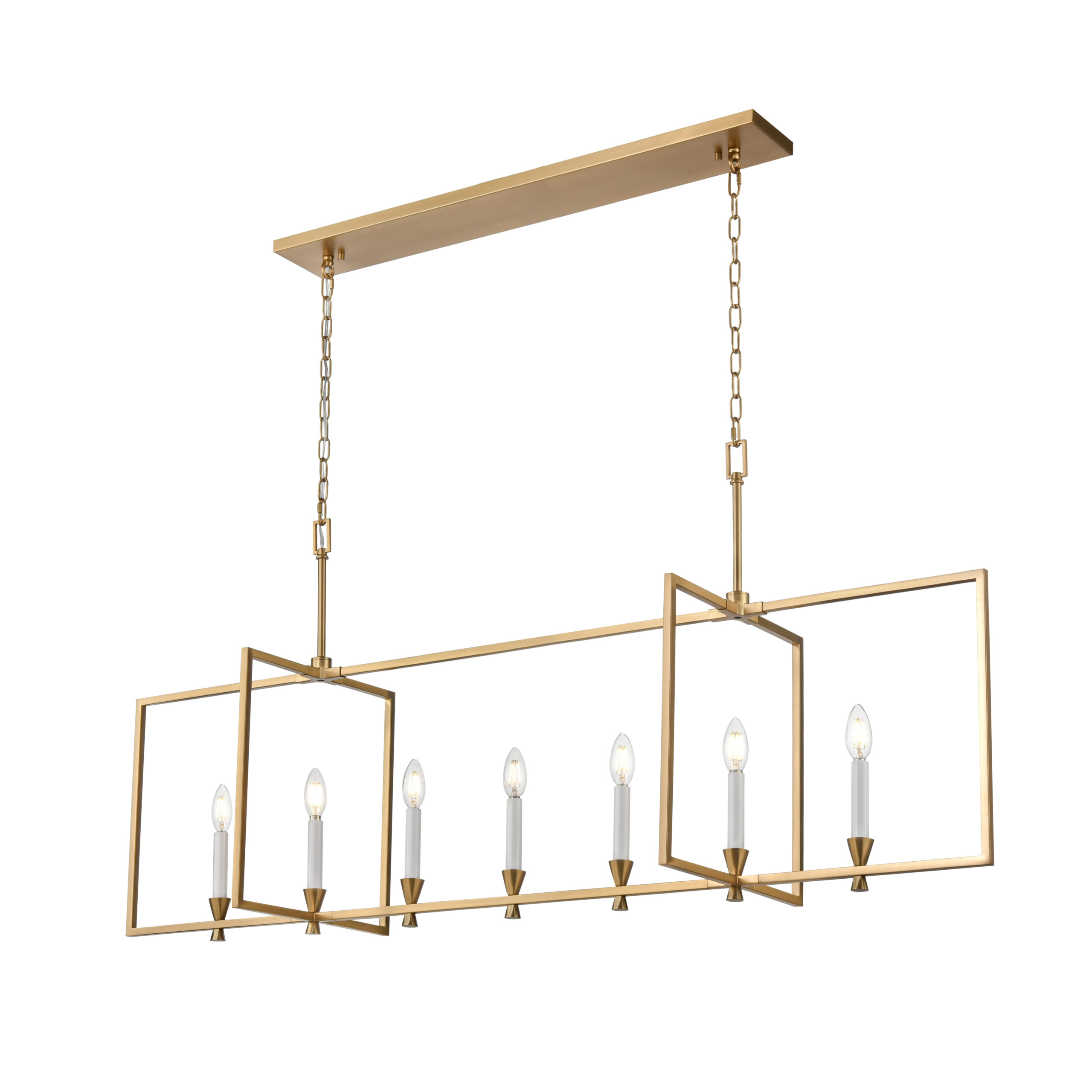 DVI LIGHTING CARISBROOKE 7 LT LINEAR BRASS DVP37104BR perth