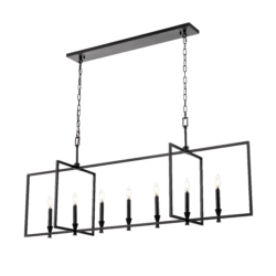 DVI LIGHTING CARISBROOKE 7 LT LINEAR EBONY DVP37104EB halifax