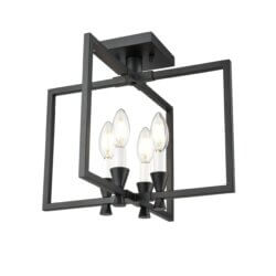 DVI LIGHTING CARISBROOKE 4 LT SEMI-FLUSH MOUNT EBONY DVP37111EB edmonton