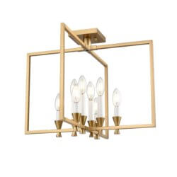 DVI LIGHTING CARISBROOKE 8 LT SEMI-FLUSH MOUNT BRASS DVP37112BR winnipeg