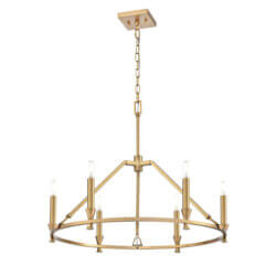 DVI LIGHTING CARISBROOKE 6 LT CHANDELIER BRASS DVP37126BR vancouver