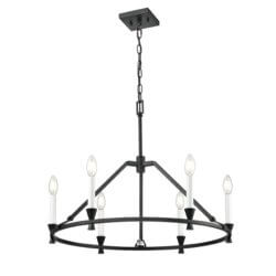 DVI LIGHTING CARISBROOKE 6 LT CHANDELIER EBONY DVP37126EB kelowna