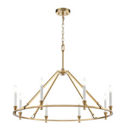 DVI LIGHTING CARISBROOKE 8 LT CHANDELIER BRASS DVP37129BR kleinburg