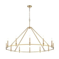 DVI LIGHTING CARISBROOKE 12 LT CHANDELIER BRASS DVP37145BR caledon