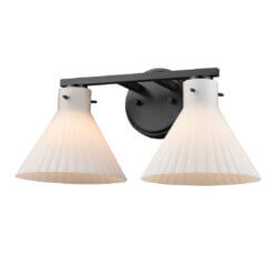 DVI LIGHTING DOREST 2 LIGHT VANITY EBONY DVP37222EB-RIO burlington