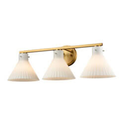 DVI LIGHTING DOREST 3 LIGHT VANITY BRASS DVP37243BR-RIO oakville