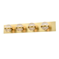 DVI LIGHTING DRYDEN 4 LT VANITY BRASS DVP37344BR-CRY nobleton