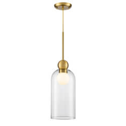 DVI LIGHTING HARIETTE MINI-PENDANT BRASS CLEAR DVP37621BR-CL montreal