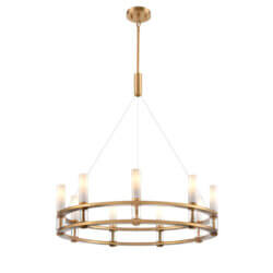 DVI LIGHTING CARDINAL 9 LT CHANDELIER BRASS DVP37824BR-VICE ottawa
