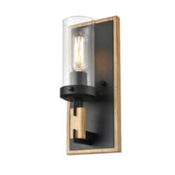 DVI LIGHTING OKANAGAN SCONCE EBONY DVP38601EB+NW-CL belleville