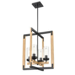 DVI LIGHTING OKANAGAN 21.25" LT FOYER EBONY DVP38648EB+NW-CL burlington