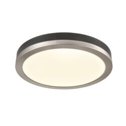 DVI LIGHTING TEMAGAMI 12" FLUSH MOUNT SATIN NICKEL LED DVP39342SN+GR winnipeg