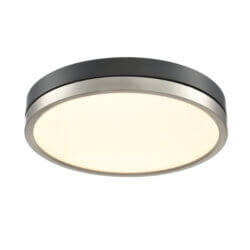 DVI LIGHTING TEMAGAMI 16" FLUSH MOUNT SATIN NICKEL LED DVP39352SN+GR waterloo