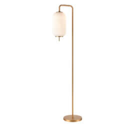 DVI LIGHTING MOUNT PEARL FLOOR LAMP BRASS DVP40016BR-RIO perth
