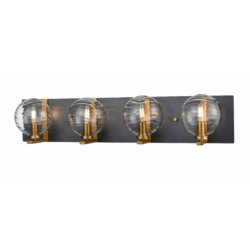 DVI LIGHTING TROPEA 4 LT VANITY BRASS DVP40444BR+GR-RPG nobleton