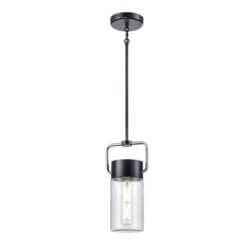 DVI LIGHTING TUXEDO MINI-PENDANT EBONY SEEDY GLASS DVP40721EB+CH-SDY kitchener