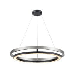 DVI LIGHTING CYBELE CCT 24" PENDANT EBONY BUFFED NICKEL DVP40848EB+BN-CCT orilla