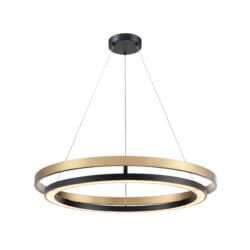 DVI LIGHTING CYBELE CCT 24" PENDANT EBONY BRASS DVP40848EB+BR-CCT stoney creek
