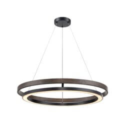 DVI LIGHTING CYBELE CCT 24" PENDANT EBONY IRONWOOD DVP40848EB+IW-CCT uxbridge