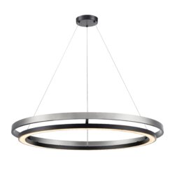 DVI LIGHTING CYBELE CCT 30" PENDANT EBONY BUFFED NICKEL DVP40849EB+BN-CCT kingston
