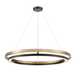 DVI LIGHTING CYBELE CCT 30" PENDANT EBONY BRASS DVP40849EB+BR-CCT gatineau
