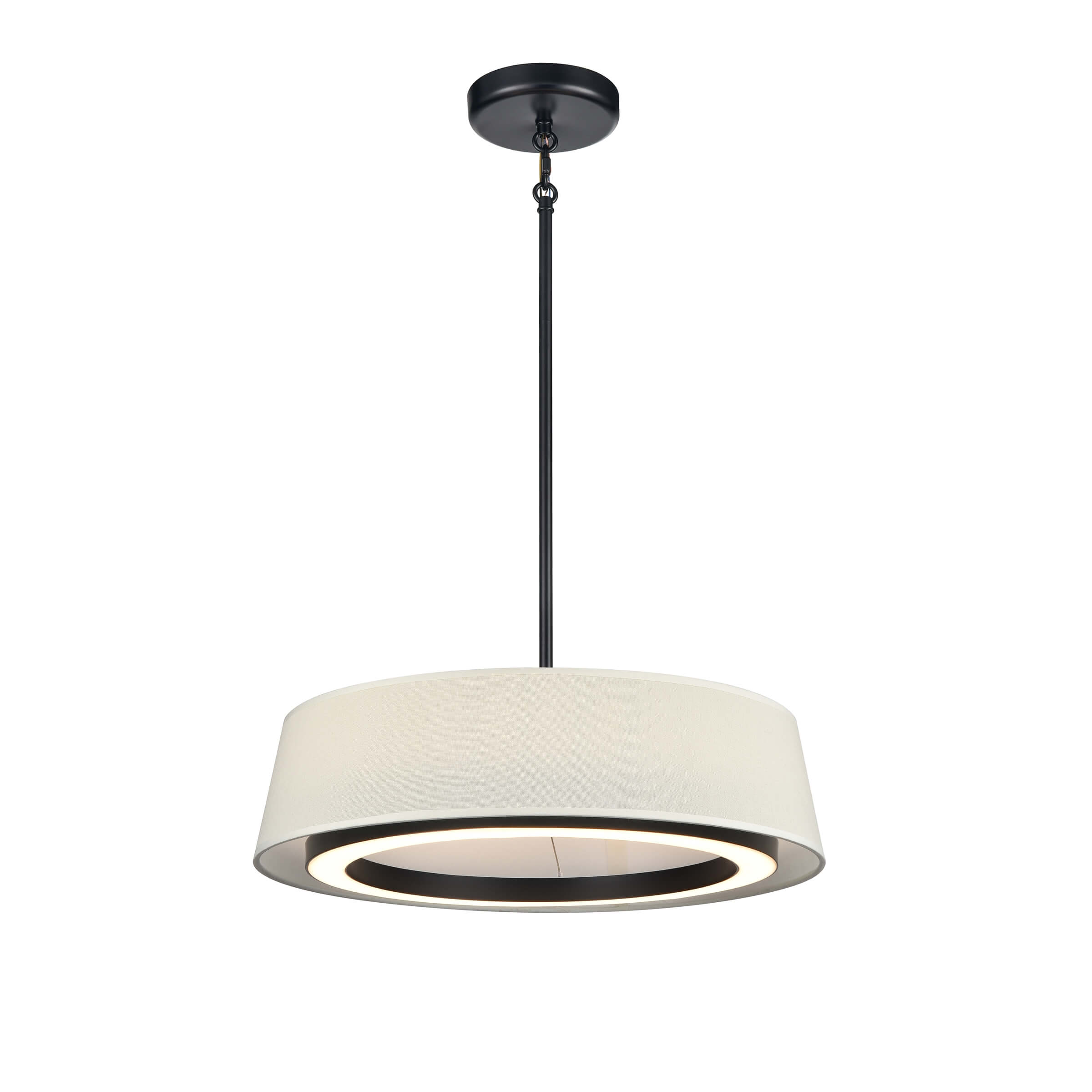 DVI LIGHTING CELENE LED 18" PENDANT EBONY NATURAL DVP41008EB-LIN-CCT kelowna