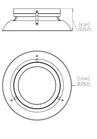 DVI LIGHTING ALCENON 13.5" LED FLUSH MOUNT PLATINUM DVP39528EB+PL-CCT stoney creek