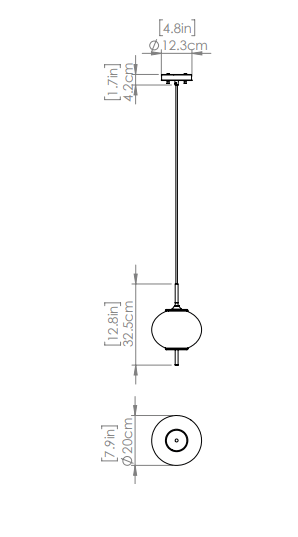 DVI LIGHTING MOUNT PEARL 12.75" MINI-PENDANT BRASS DVP40021BR-RIO winnipeg