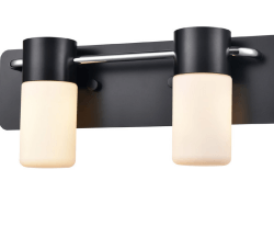 DVI LIGHTING TUXEDO 2 LT VANITY EBONY DVP40722EB+CH-OP waterloo