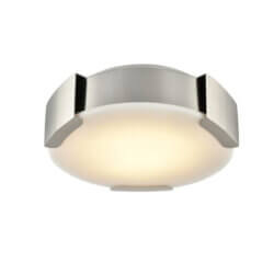 DVI LIGHTING PETRA 7.75" LED FLUSH MOUNT SATIN NICKEL DVP42018SN-AFA niagara