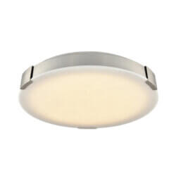 DVI LIGHTING PETRA 18" LED FLUSH MOUNT SATIN NICKEL DVP42048SN-AFA etobicoke