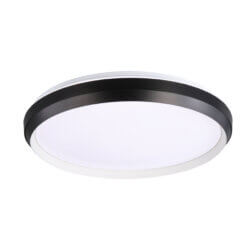 DVI LIGHTING LABRADOR LED 15" FLUSH MOUNT BLACK AND WHITE DVP42138MW+MB-5CCT brockville