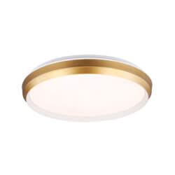 DVI LIGHTING LABRADOR LED 19" FLUSH MOUNT GOLD AND WHITE DVP42148MW+GD-5CCT north york
