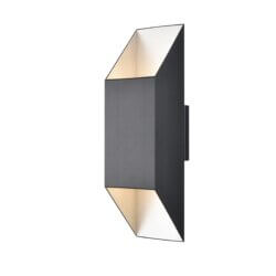 DVI LIGHTING BRECON OUTDOOR SQUARE 18" SCONCE DVP43061SS+BK mississauga