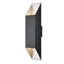 DVI LIGHTING BRECON OUTDOOR SQUARE 24" SCONCE DVP43062SS+BK montreal