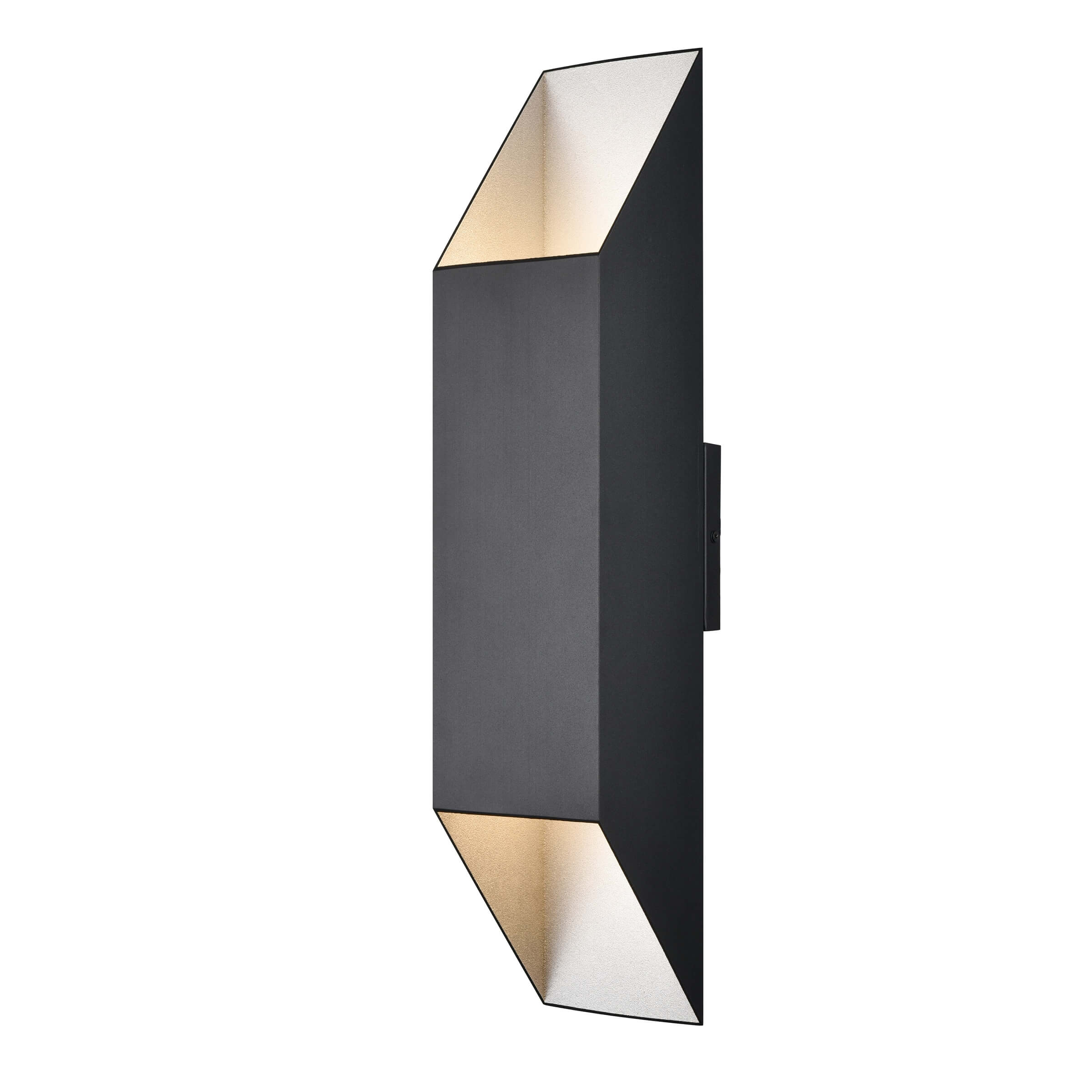 DVI LIGHTING BRECON OUTDOOR SQUARE 24" SCONCE DVP43062SS+BK montreal